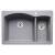 Blanco 440198 Diamond 33" Double Bowl Silgranit Kitchen Sink in Metallic Gray