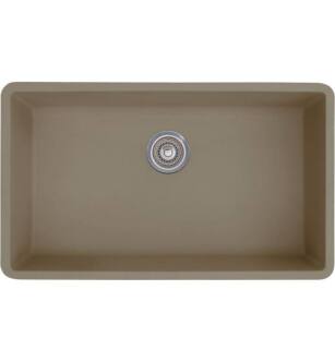 Blanco 441297 Precis 32" Single Bowl Undermount Silgranit Kitchen Sink in Truffle