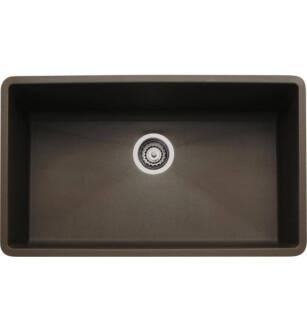 Blanco 440147 Precis 32" Single Bowl Undermount Silgranit Kitchen Sink in Cafe Brown