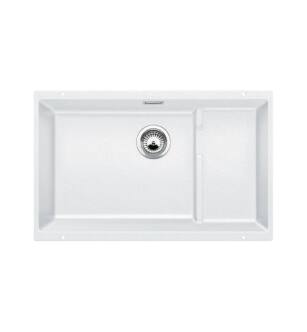 Blanco 519453 Precis 28 3/4" Single Bowl Undermount Silgranit Kitchen Sink in White