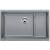 Blanco 519452 Precis 28 3/4" Single Bowl Undermount Silgranit Kitchen Sink in Metallic Gray