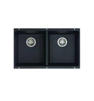 Blanco 516322 Precis 29 3/4" Double Bowl Undermount Silgranit Kitchen Sink in Anthracite