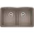 Blanco 442072 Diamond 32" Double Bowl Undermount Silgranit Kitchen Sink with Low Divide in Truffle