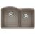 Blanco 441596 Diamond 32" Double Bowl Undermount Silgranit Kitchen Sink with Low Divide in Truffle