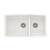 Blanco 441310 Performa 33" Medium Double Bowl Undermount Silgranit Kitchen Sink in White