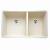 Blanco 441127 Precis 33" Double Bowl Undermount Silgranit Kitchen Sink in Biscuit