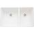 Blanco 441125 Precis 33" Double Bowl Undermount Silgranit Kitchen Sink in White