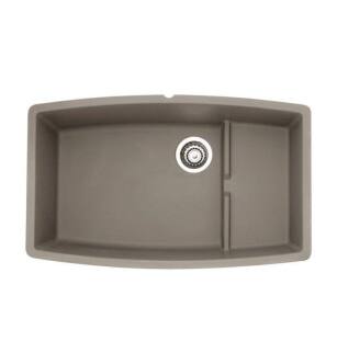 Blanco 441291 Performa 32" Cascade Single Bowl Undermount Silgranit Kitchen Sink in Truffle