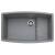 Blanco 440067 Performa 32" Cascade Single Bowl Undermount Silgranit Kitchen Sink in Metallic Gray