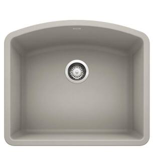 Blanco 442750 Diamond 24" Single Bowl Undermount Silgranit Kitchen Sink in Concrete Gray