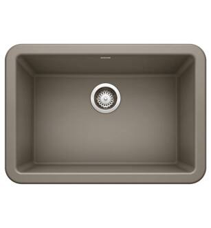 Blanco 402318 Ikon 27" Single Bowl Apron Front Silgranit Kitchen Sink in Truffle