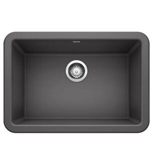 Blanco 402315 Ikon 27" Single Bowl Apron Front Silgranit Kitchen Sink in Cinder