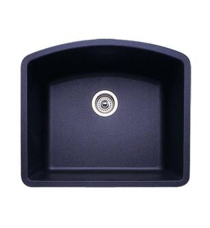 Blanco 440174 Diamond 24" Single Bowl Undermount Silgranit Kitchen Sink in Anthracite