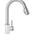 Blanco 442068 Sonoma 2.2 GPM Single Handle Kitchen Faucet with Pulldown Spray in White/Stainless Steel