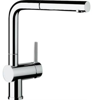 Blanco 441403 Linus 2.2 GPM Single Handle Kitchen Faucet with Pullout Dual Spray in Chrome