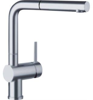 Blanco 441196 Linus Single Handle Kitchen Faucet with Pullout Spray in Chrome