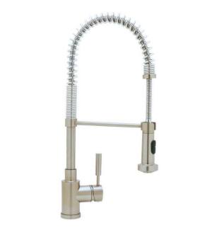 Blanco 440557 Meridian Semi Professional 2.2 GPM Single Handle Kitchen Faucet with Pulldown Spray in Satin Nickel