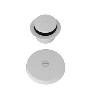 Brasstech 273/52 Solid Brass Toe Activated Drain Kit in Matte White