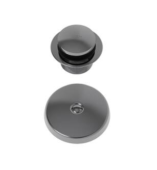 Brasstech 273/30 Solid Brass Toe Activated Drain Kit in Midnight Chrome