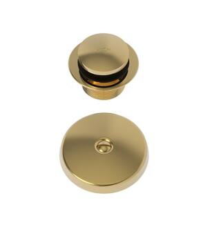 Brasstech 273/24 Solid Brass Toe Activated Drain Kit in Polished Gold (PVD)