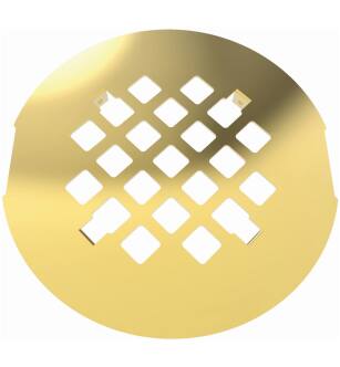 Brasstech 236/01 Casper 4-1/4" Grid Shower Drain in Forever Brass (PVD)
