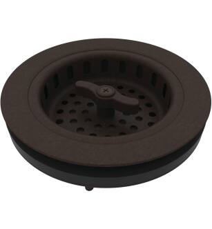 Brasstech 120/VB Large Solid Brass Wing Nut Locking Style Basket Strainer in Venetian Bronze