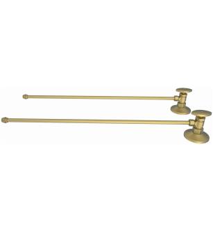 Brasstech 493/06 1/2" Compression Straight Supply Valve - Pack Of 2 in Antique Brass
