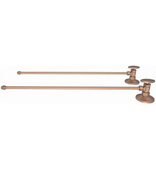 Brasstech 493/08A 1/2" Compression Straight Supply Valve - Pack Of 2 in Antique Copper