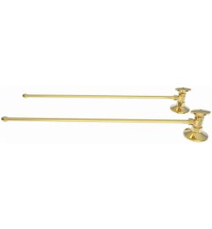 Brasstech 493/01 1/2" Compression Straight Supply Valve - Pack Of 2 in Forever Brass (PVD)