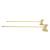 Brasstech 493/03 1/2" Compression Straight Supply Valve - Pack Of 2 in Polished Brass (Coated)