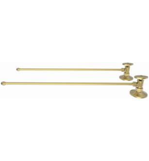 Brasstech 493/04 1/2" Compression Straight Supply Valve - Pack Of 2 in Satin Brass (PVD)
