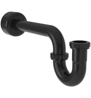 Brasstech 3014/54 P-Trap Tailpiece Accessory in Gloss Black