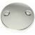 Brasstech 266/15 3" Brass Two Hole Faceplate For Overflow in Polished Nickel