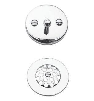 Brasstech 275/26 3" Solid Brass Trip Lever Drain Kit in Polished Chrome