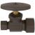 Brasstech 412/10B Straight Valve With 1/2" Compression Inlet And 3/8" O.d. Compression Outlet in Oil Rubbed Bronze