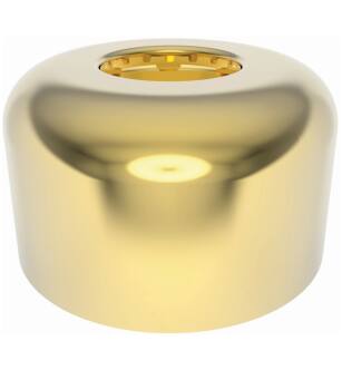 Brasstech 314/01 Solid Brass High Box Flange For 1-1/4" O.d. in Forever Brass (PVD)