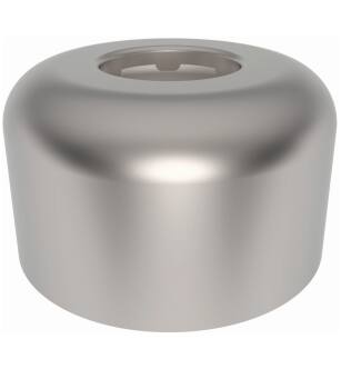 Brasstech 314/20 Solid Brass High Box Flange For 1-1/4" O.d. in Stainless Steel (PVD)