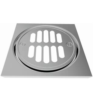 Brasstech 231/26 Shower Drain Grill in Polished Chrome