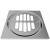 Brasstech 231/26 Shower Drain Grill in Polished Chrome