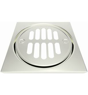 Brasstech 231/15 Shower Drain Grill in Polished Nickel