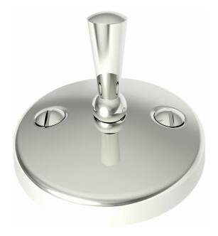 Brasstech 267/15 Round Trip Lever Faceplate With Screws in Polished Nickel