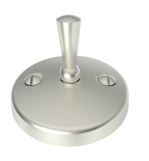 Brasstech 267/15S Round Trip Lever Faceplate With Screws in Satin Nickel