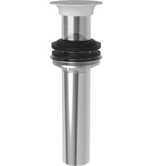 Brasstech 3211/52 Solid Brass P.o. Plug With Flat Strainer Plate And 1-1/4" O.d. Tailpiece in Matte White