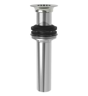 Brasstech 3211/15 Solid Brass P.o. Plug With Flat Strainer Plate And 1-1/4" O.d. Tailpiece in Polished Nickel