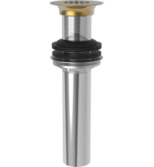 Brasstech 3211/10 Solid Brass P.o. Plug With Flat Strainer Plate And 1-1/4" O.d. Tailpiece in Satin Bronze (PVD)