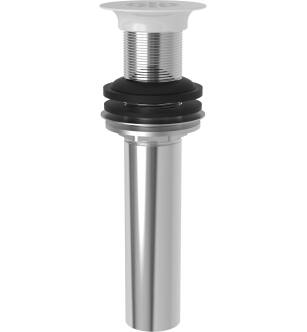 Brasstech 3211/50 Solid Brass P.o. Plug With Flat Strainer Plate And 1-1/4" O.d. Tailpiece in White