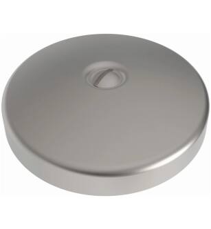 Brasstech 265/20 3" Solid Brass Single Hole Faceplate For Waste And Overflow in Stainless Steel (PVD)