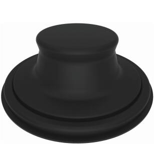 Brasstech 113/56 Garbage Disposal Stopper in Flat Black