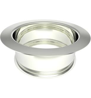 Brasstech 112A/15 Solid Brass Deep Garbage Disposal Flange in Polished Nickel