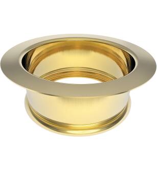 Brasstech 112A/03N Solid Brass Deep Garbage Disposal Flange in Uncoated Polished Brass (Living)